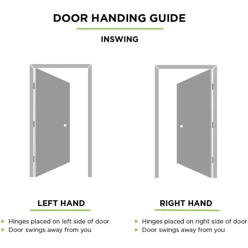 باب دخول خشبي على طراز حرفي مع مصابيح جانبية مقاس 12 بوصة، أرجوحة يدوية يسارية مسبقة التشطيب