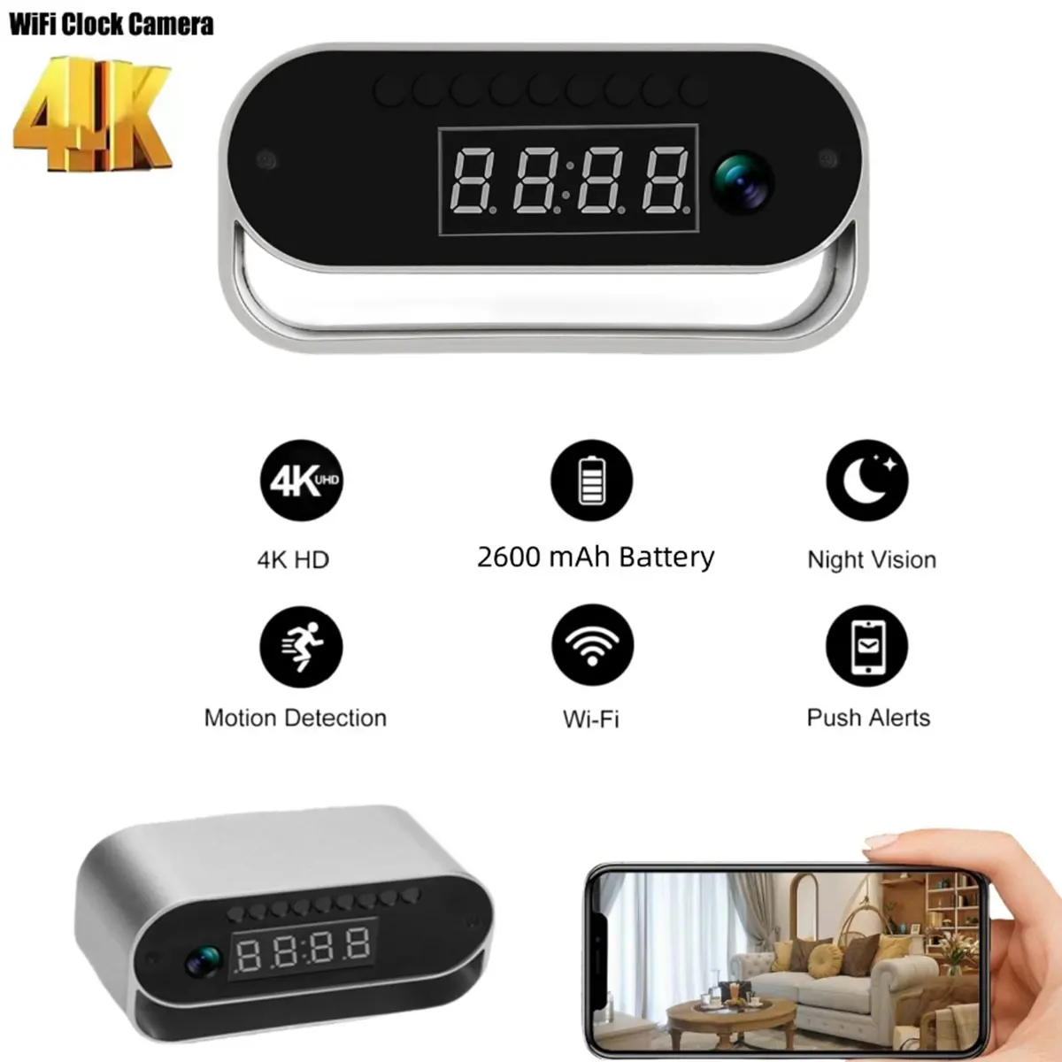 4K Ultra HD Table Digital Clock Camera with Night Vision: A Comprehensive Review and Guide