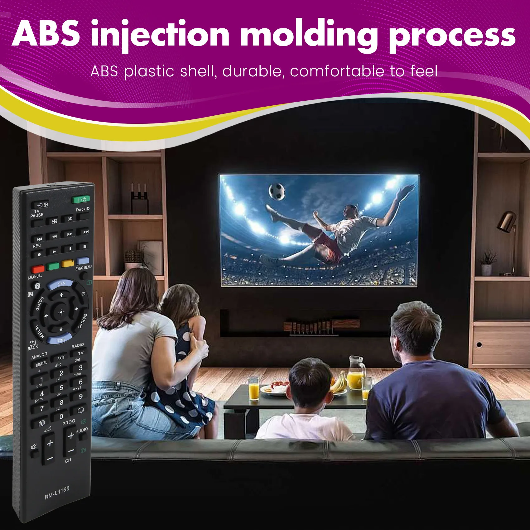 Control remoto de repuesto RM-L1165 SMART TV para televisor SONY universal, control remoto de repuesto RM-L1165 SMART TV para