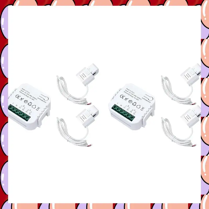 

A72Z 2X Tuya Smart Life Zigbee счетчик энергии двунаправленный 2-канальный с зажимом CT App Monitor Солнечная энергия, 80A, 110 В 240 В переменного тока