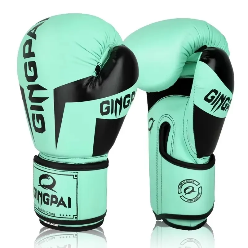 PU adult boxing gloves, men's and women's Muay Thai boxing training, free boxing glove pendant+bag+strap, 6/8/10/12oz