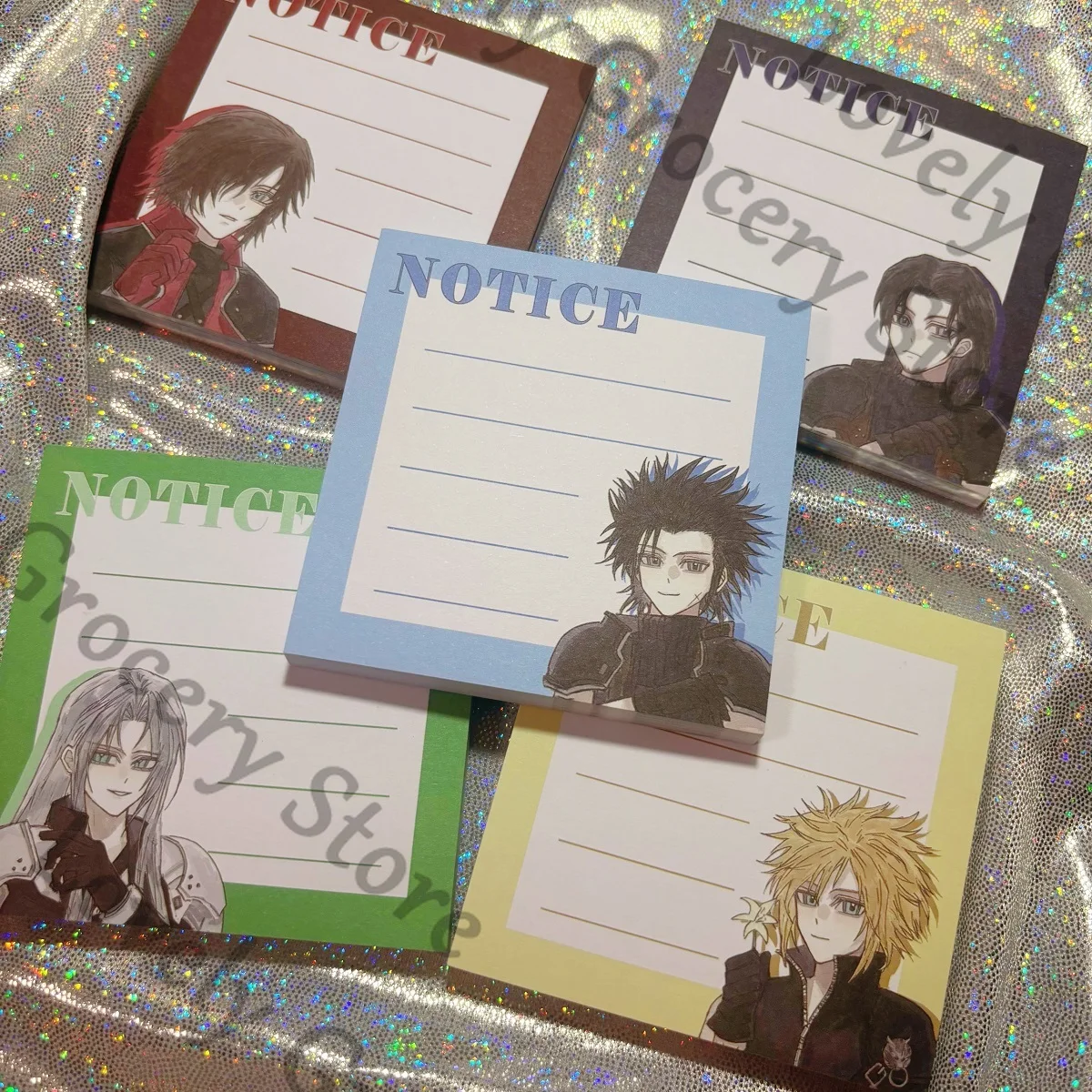 أنيمي Sephiroth سحابة الفتنة زاك · الجنية تيفا لوكهارت نشأة · Rodos الملائكة هيولي تأثيري الكرتون مذكرة الوسادة لزجة ملاحظة هدية #4