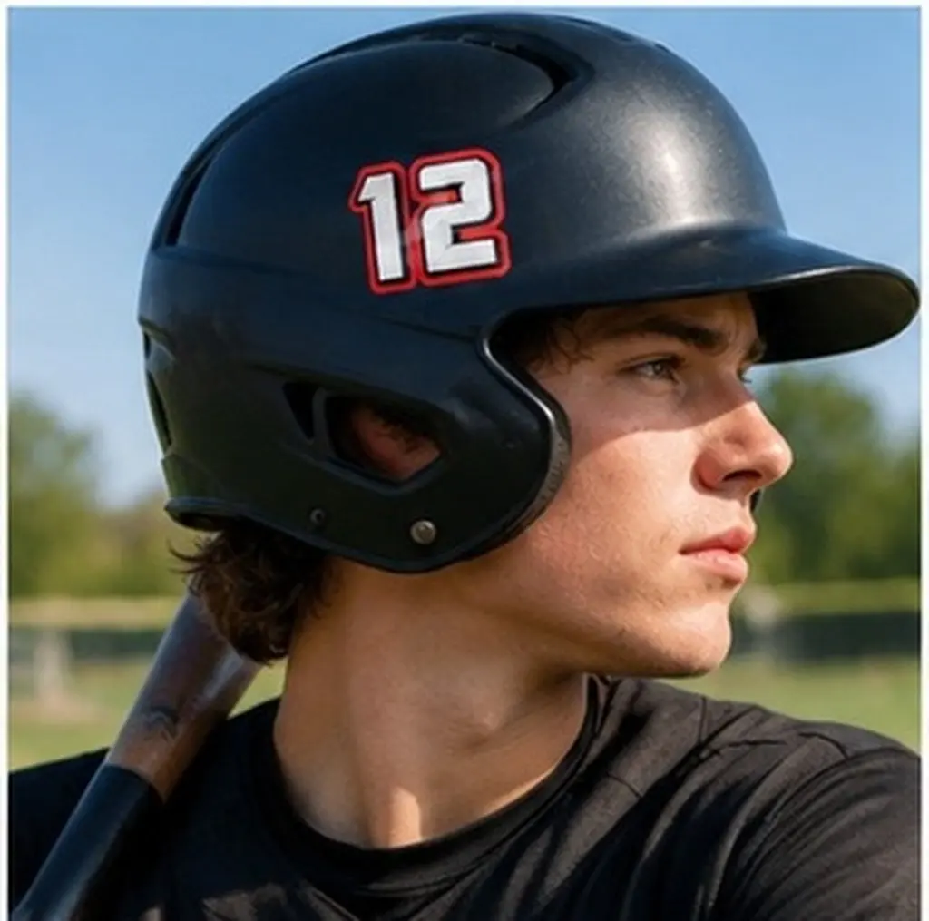 10Pcs Number Stickers Football Baseball Softball Sports Decals Motivational Award Sticker for Athlete Practice