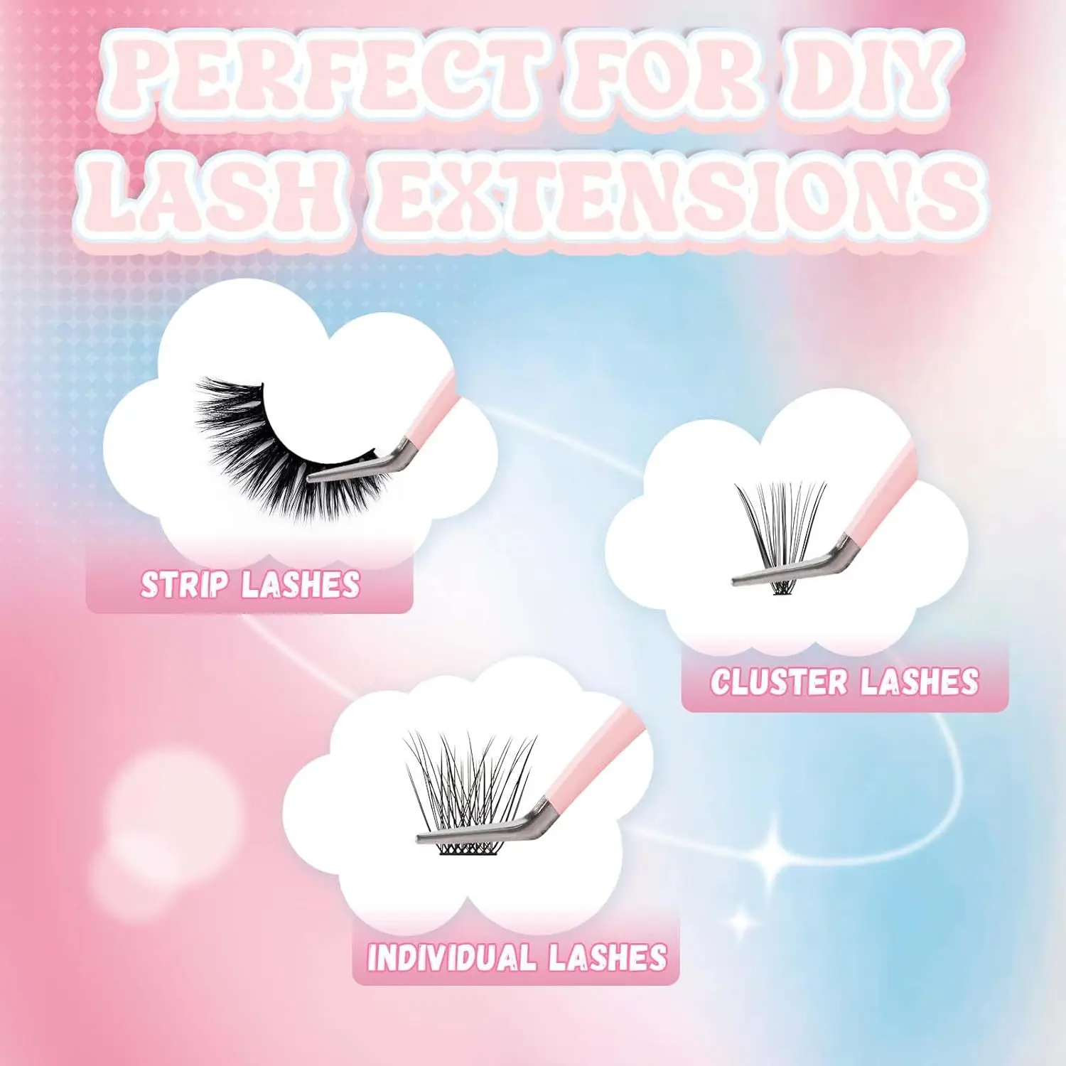 6 Stuks Wimperverlenging Pincet, Roestvrij DIY Wimpers Pincet Kit Lash Tool, Lash Pincet, Hoge Precisie Wimper Pincet