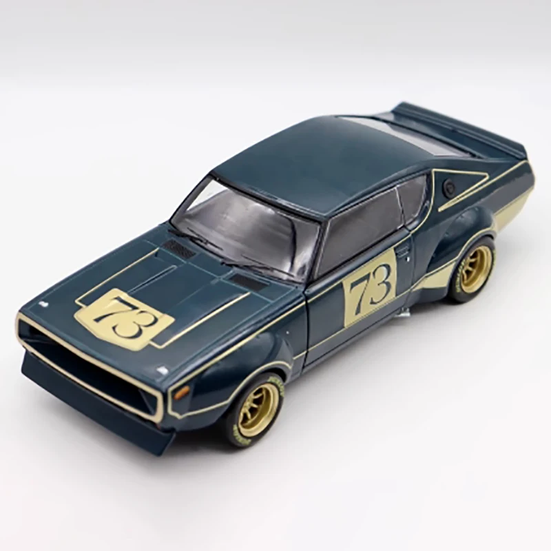 

Масштаб 1:24 Skyline 2000GT-R 1972, имитация модели автомобиля из сплава, коллекция орнаментов, подарок, статический дисплей, сувенирное украшение, игрушка