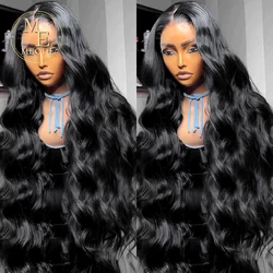 Meodi Body Wave 13x6 Hd Lace Frontal Wig Human Hair 30 40 Inch 13x4 Brazilian Pre Plucked Lace Wigs For Women 360 Lace Front Wig