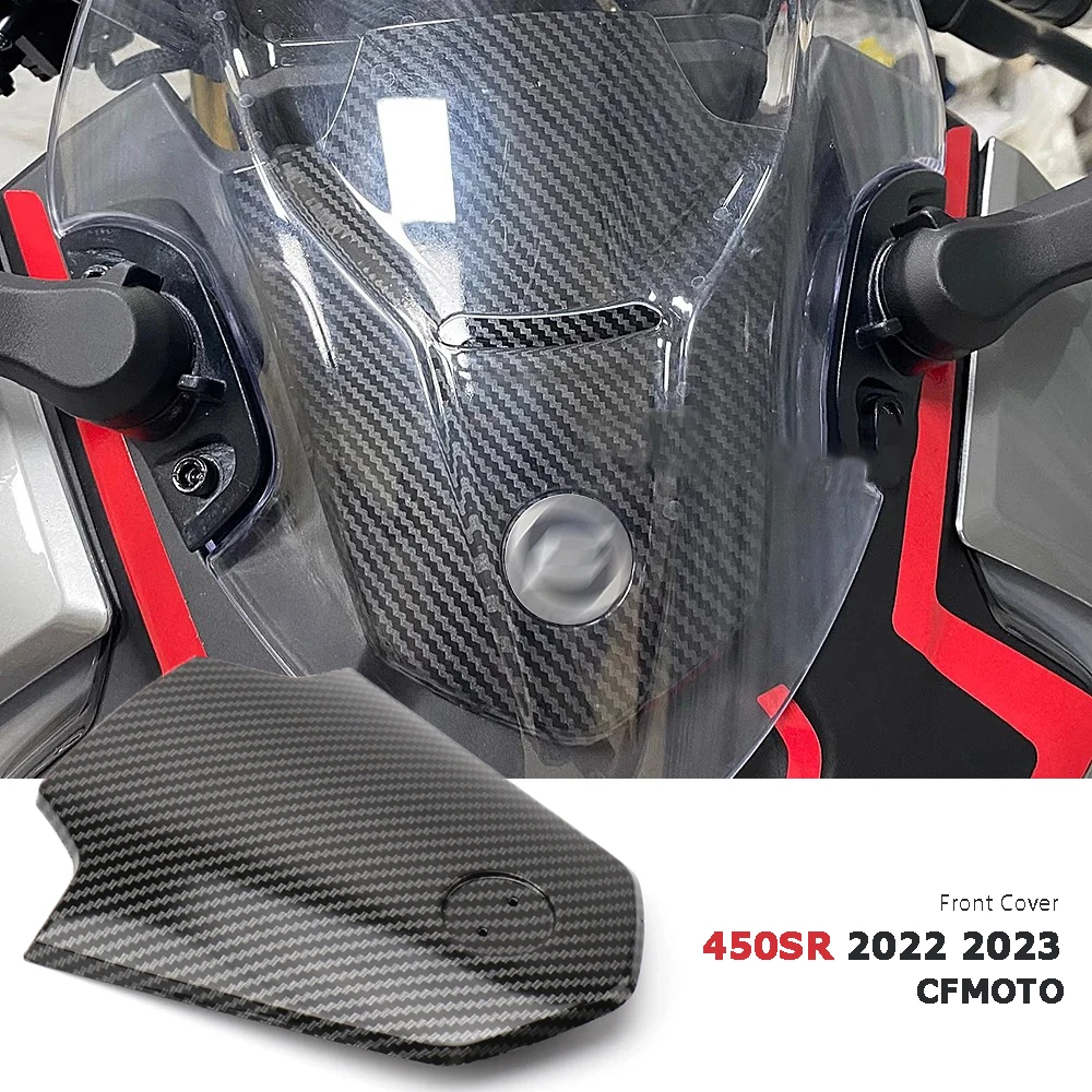 

For CFMOTO 450SR 450 SR 450sr 2022 2023 New Colors Carbon Fiber Motorcycle Accessories Keyhole Cover Front Cover Plate