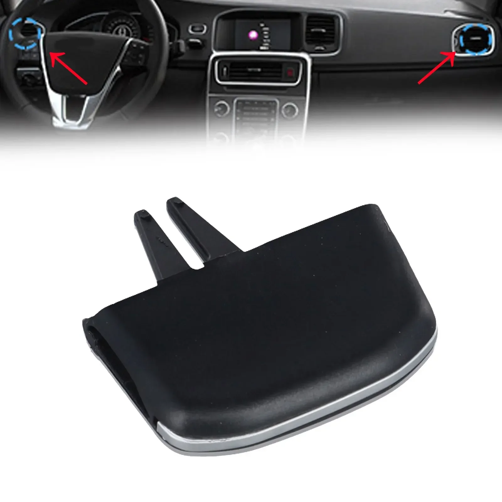 

Передний левый/правый зажим для вентиляционного отверстия для Volvo, V40, для S60, зажим для прямой замены, надежная установка, 1 шт.