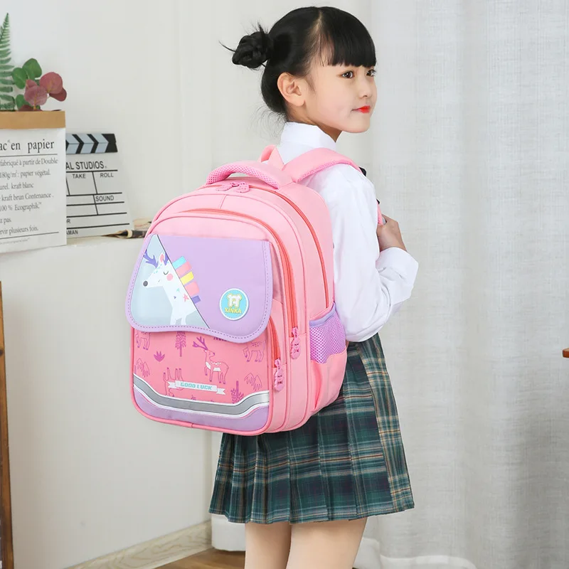 2023 New Spring Cartoon Lovely Dinosaur Fawn Waterproof Backpacks for Kindergarten 3-6 Years Old Boys and Girls Large Capacity