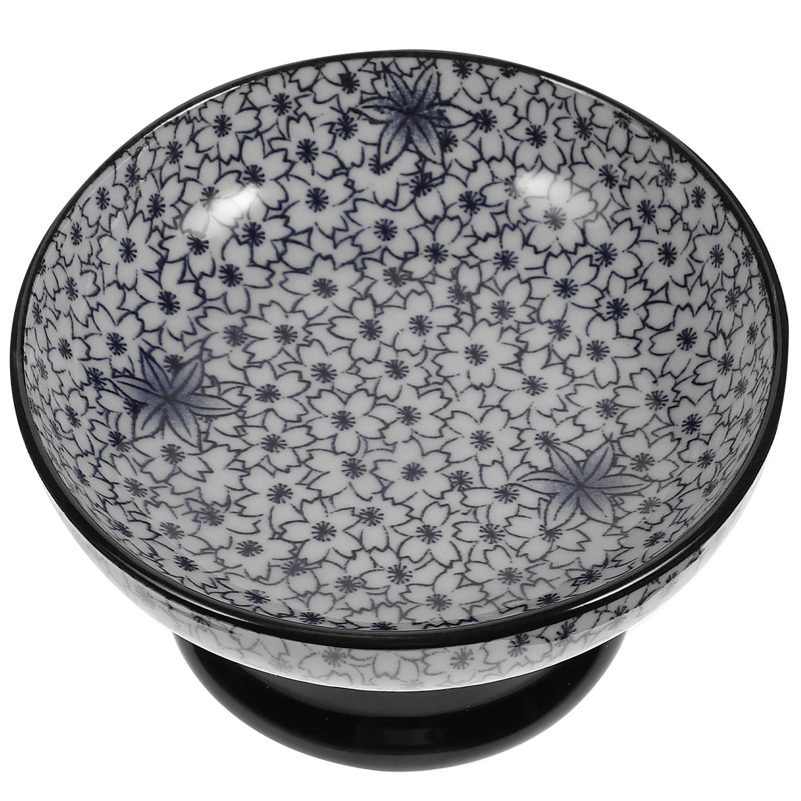

Ceramic Food Tray Blue and White Porcelain Decorative Snack Plate Desktop Candy Fruit Serving Dish Storage Plate