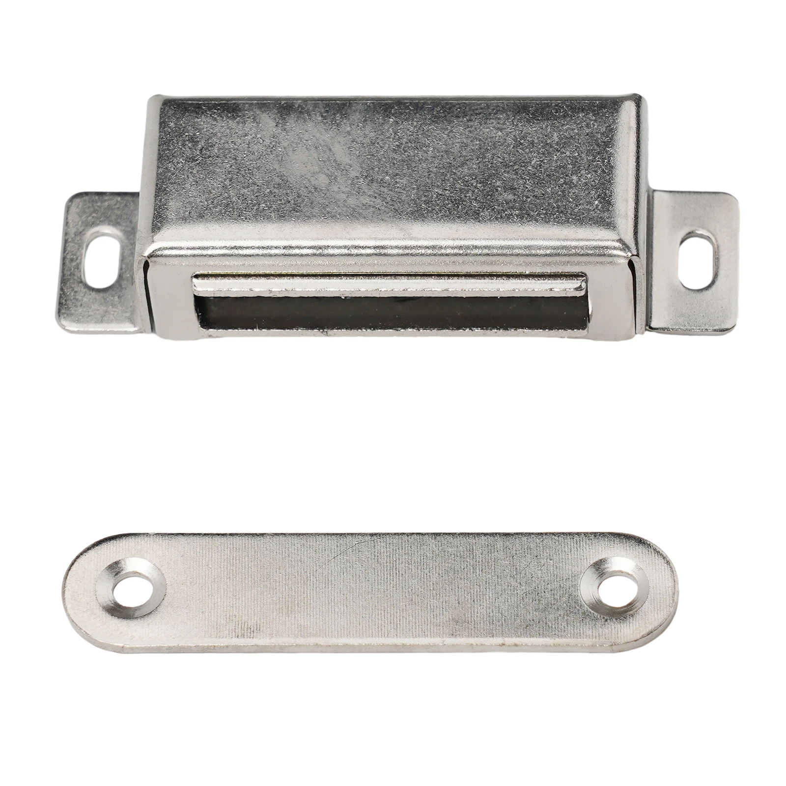 Stainless Steel Door Stop Magnet Latch Lock Cabinet Bumper Catch With Screws Furniture Closer Push Open System Fitting Hardwares