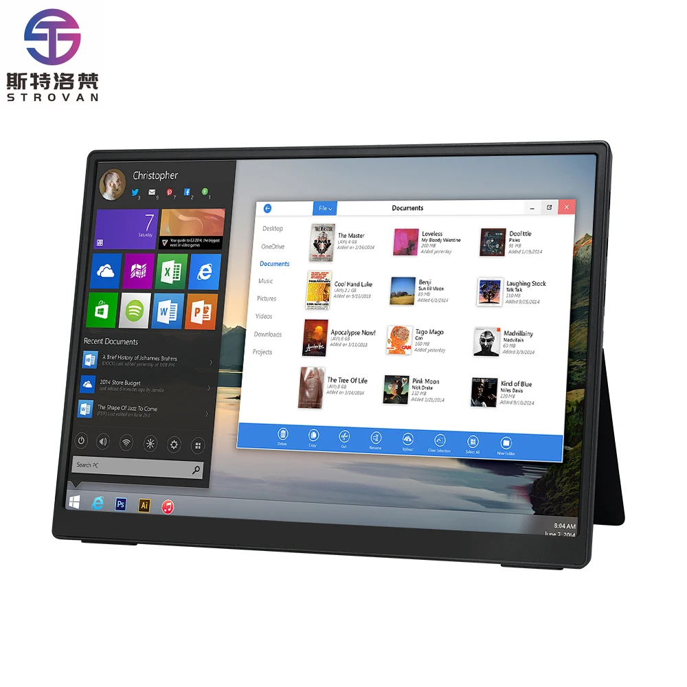 

15,6-дюймовый IPS-монитор 1920*1080p Smart Extender Extra Touch, совместимый, портативный, для мобильных телефонов, ноутбуков и компьютеров