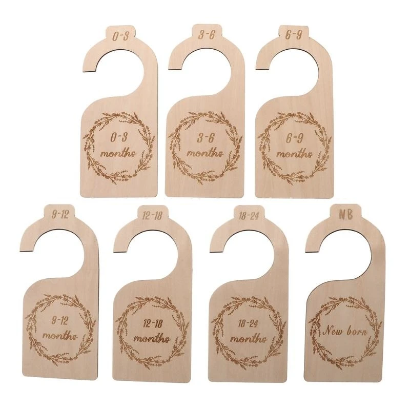 

M76C 7 шт. Детский шкаф размер деревянный детский шкаф организаторы от новорожденного до 24 месяцев для домашнего детского