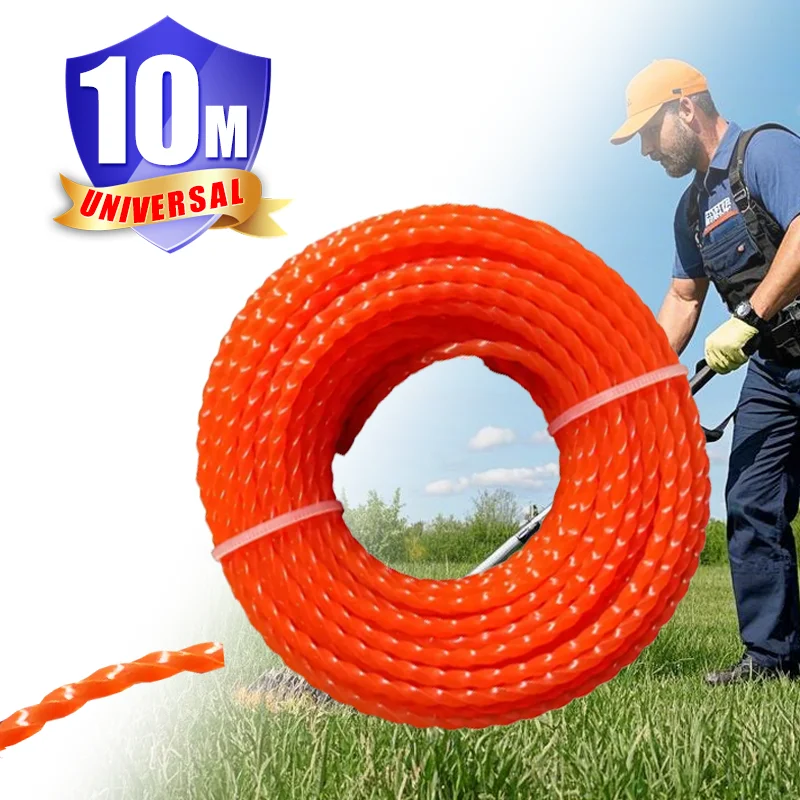 VARIEA-2 Pack - Durable Rotating Lawn Mower Cable, Diameter 2.4/2.7/3.0/3.5 MM, Length 393 Inches, High Cutting Performance