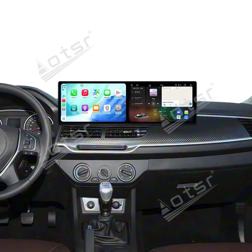 Автомобильный GPS-навигатор для Great Wall Wingle 7 2018-2022 Android 15, двойной экран, 10,1-дюймовый сенсорный экран, мультимедиа Carplay
