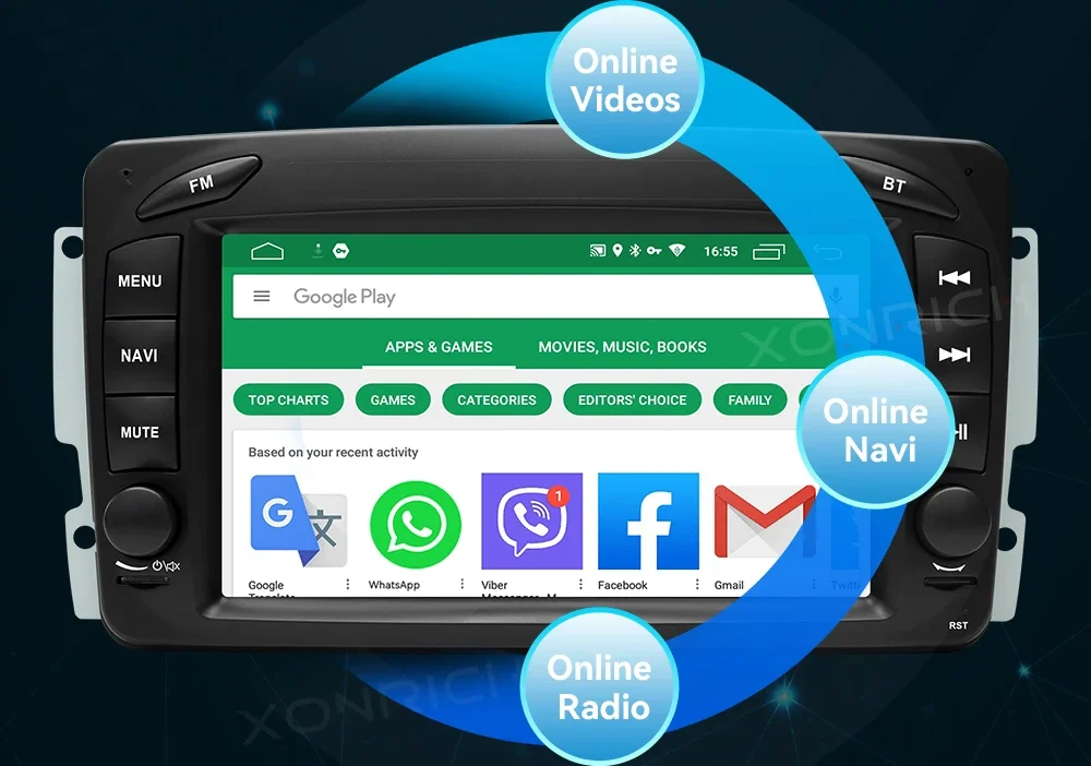 Kabelloses Carplay Android 14 Autoradio für Mercedes Benz W168 W208 W209 W463 M ML Viano Vito Vaneo W639 4G WiFi GPS – Detail 17