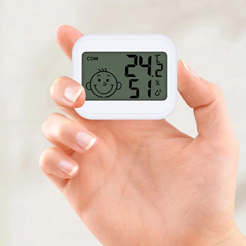 LCD الإلكترونية الرقمية درجة الحرارة مقياس الرطوبة داخلي مقياس حرارة خارجي الرطوبة محطة الطقس المنزلية #2