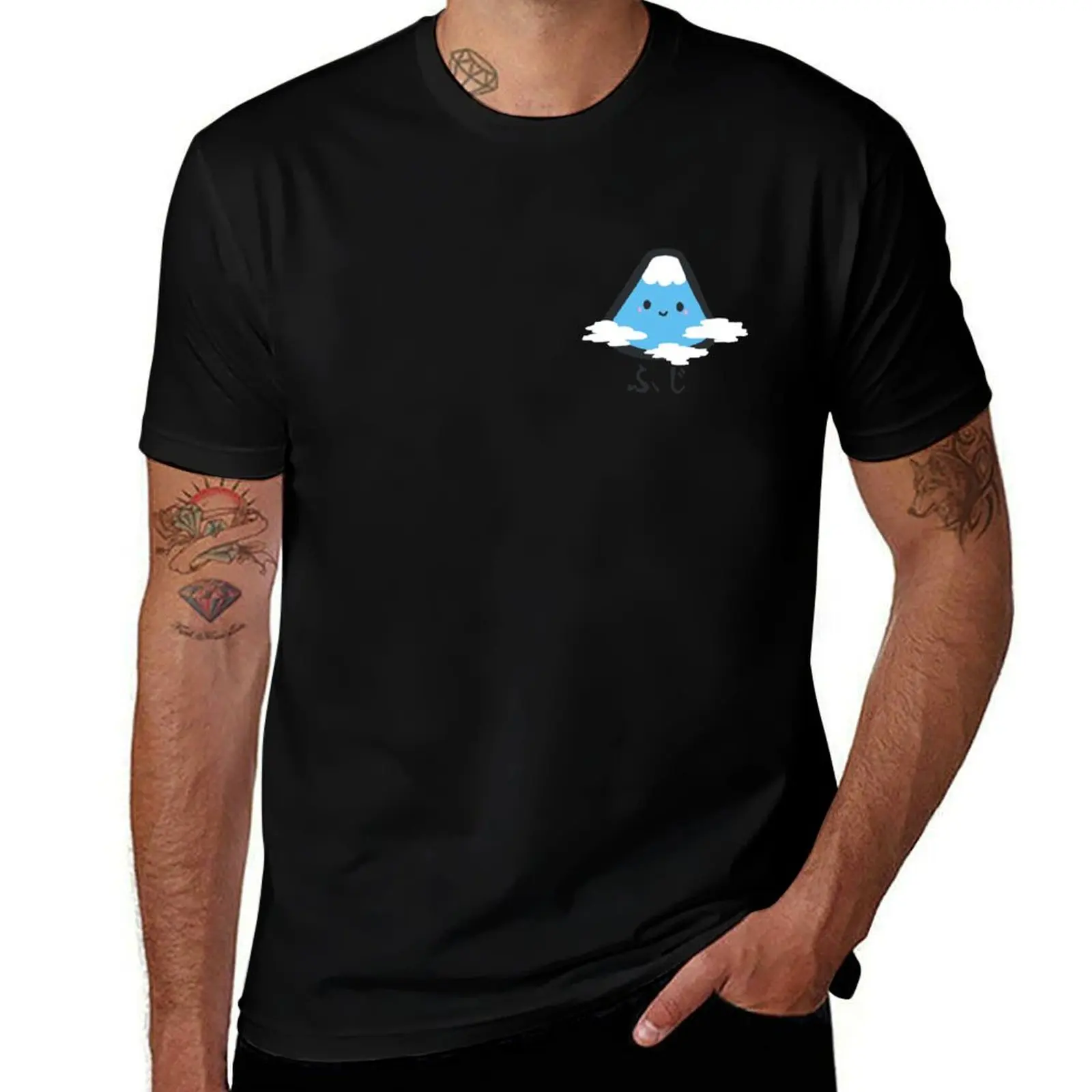 Cute Japanese Mt. Fuji T-Shirt Lightweight Casual Summer T-Shirt