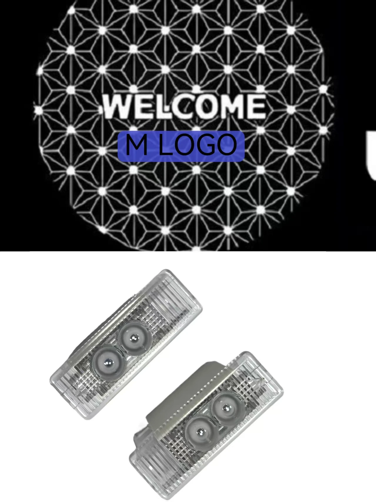 

Welcome Car Door Light For BMW 3Series 5SeriesX1 X3 X5 7Series F30 F31 F34 F35 E60 F07 E70 F10 G11 Dynamic Dual lens Projection