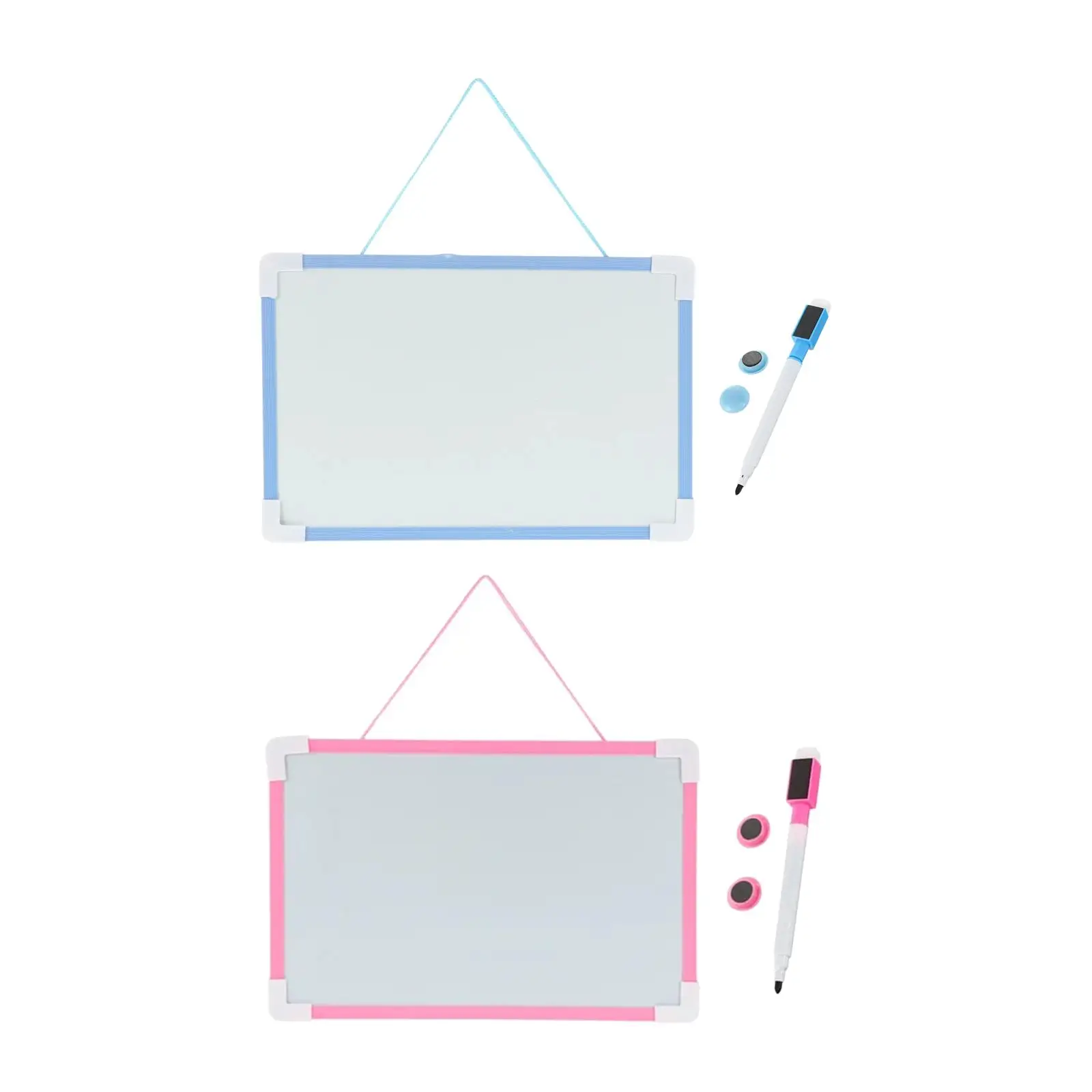 Magnetisch Whiteboard Draagbaar Uitwisbaar Memobord Lichtgewicht Dubbelzijdig Herbruikbaar Droog Wisbord Kinderen Tekenen Enz.