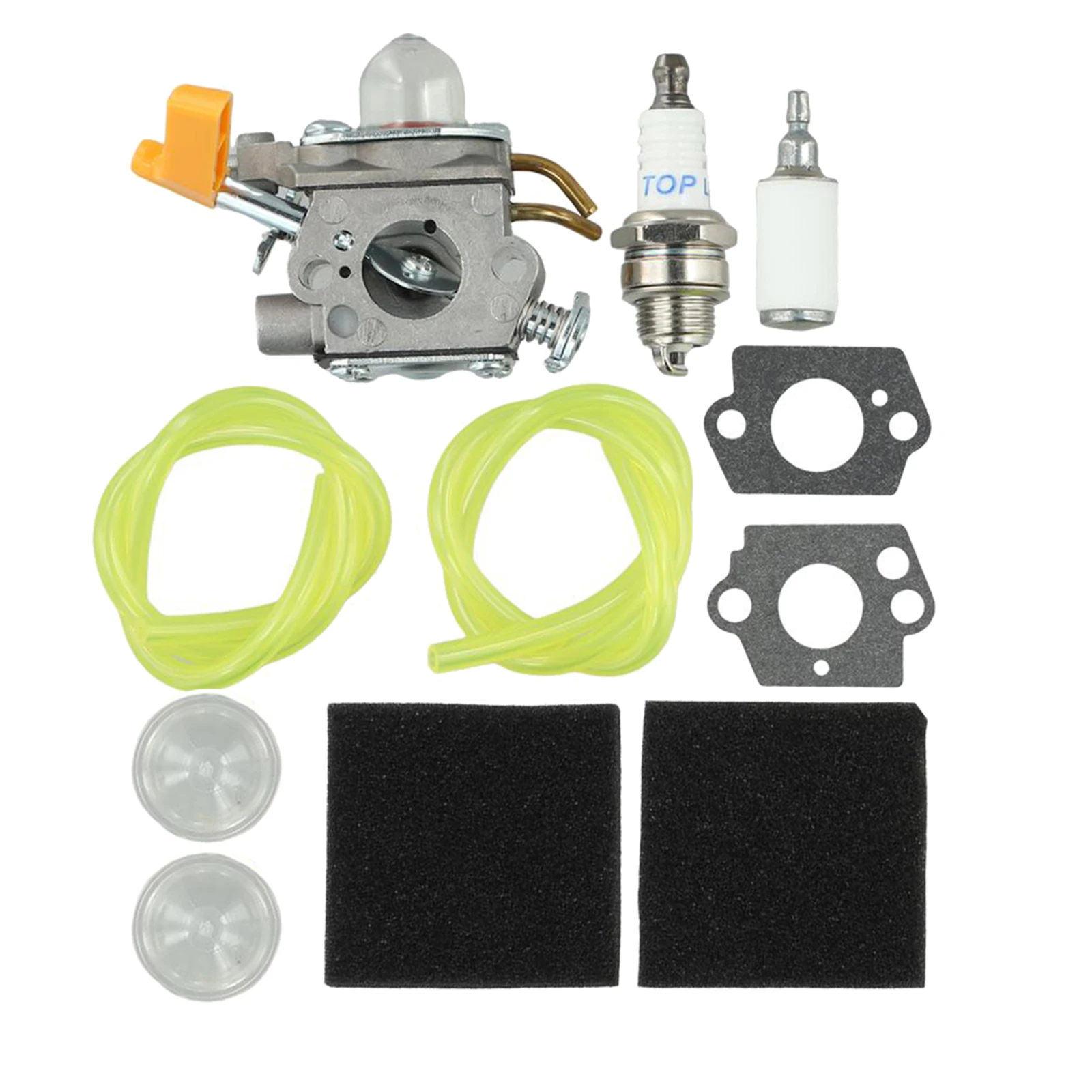 

High Quality New Carburetor Kit Quick-Start Primer Bulb Spark Plug Engine For RUIXING HR142R-30K-00-08 Gaskets