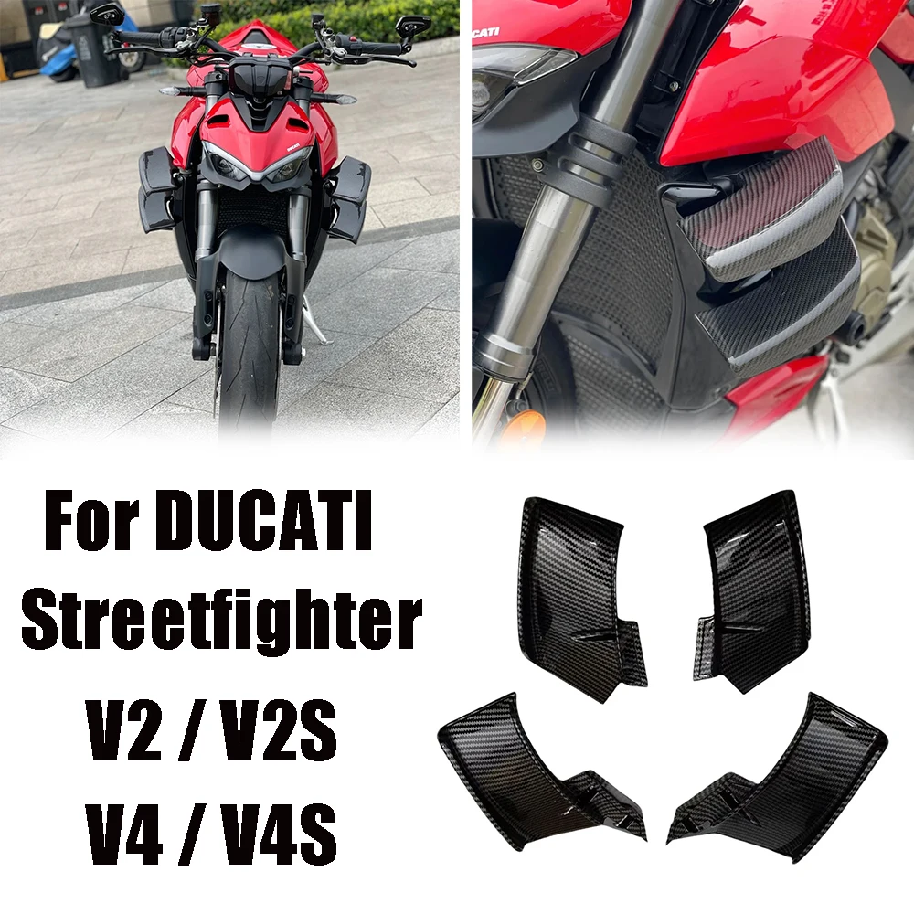 

V4/V4S 2023 Motorcycle Winglet Wing Kit Winglets Wings Spoiler Fxed For DUCATI Streetfighter V4 V4S V4SP 2020-2023 V2 2022-2023