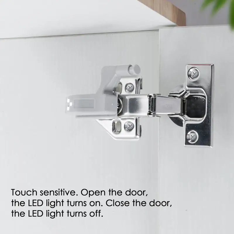 

Hinge LED Light For Cabinets Cupboard Closet Night Lights Wardrobe Hinge Light Cupboard Closet Night Lights Smart Touch