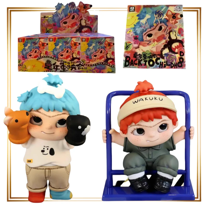 

WAKUKU Childhood Re-Screening Series Surprise Box Tabletop Figures Easter Egg Anime Toy Holiday Gifts Mystery Toys Perimeter