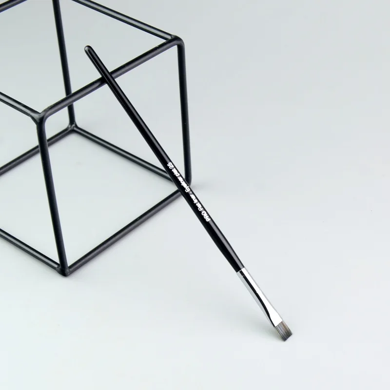 Sep nuevo # 25 pinceles de labios finos de cabeza plana pequeña, corrector de lápiz labial, pincel de maquillaje profesional de doble uso, herramientas de belleza