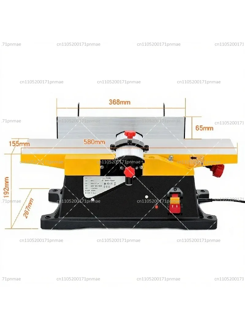 220V Multifunctional Electric Planer Woodworking Desktop Power Tool for Wood Carving, Small Household Planer