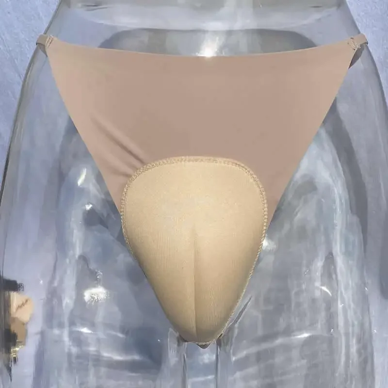 Ice Silk Camel Toe Control Panty Hiding Gaff T-back Crossdresser Transgender Gay Male Underwear Drag Queen Thong