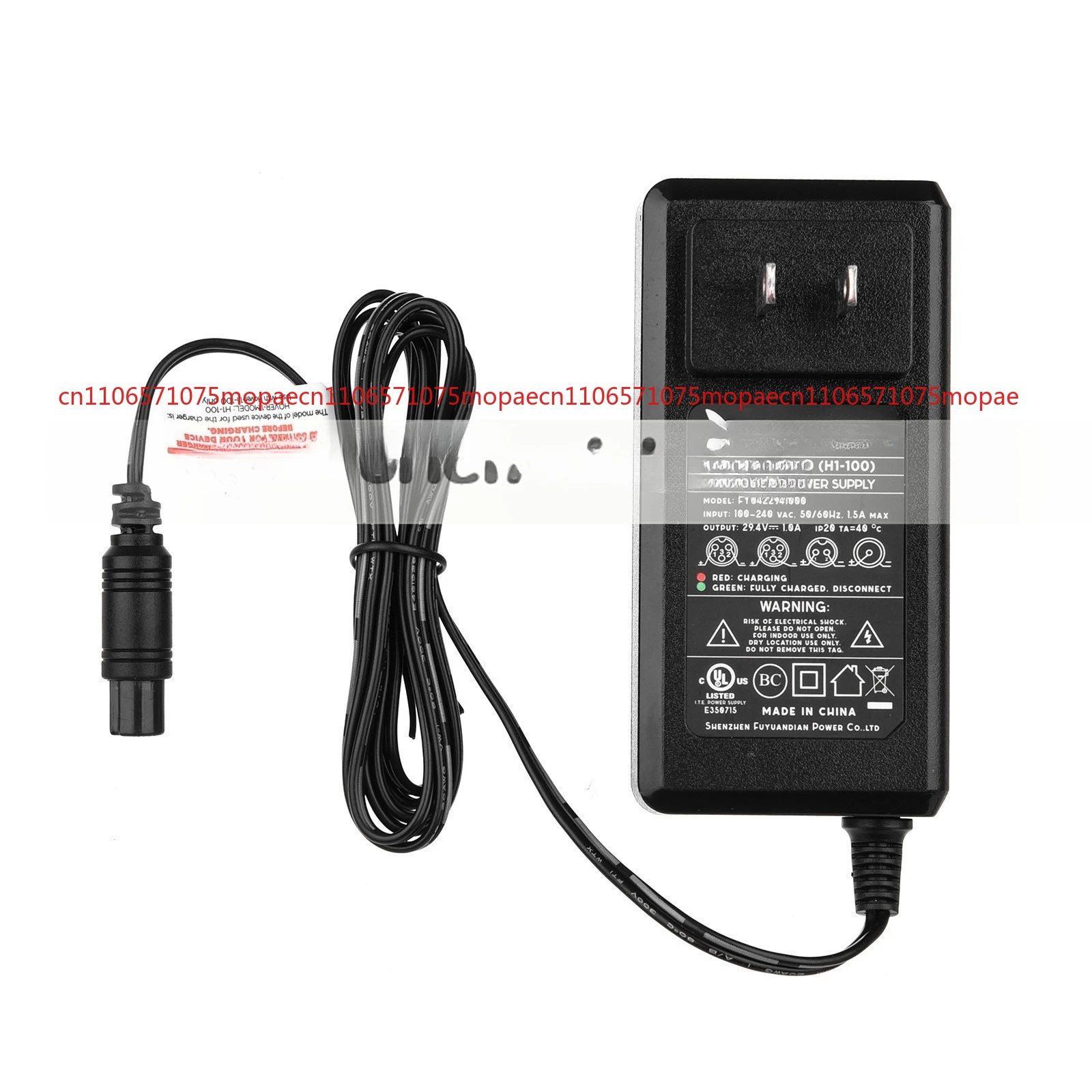 Para cargador Hover-1 Hoverboard 29,4 V 1.0A para Dream i-100 All-Star Ranger Astro Max