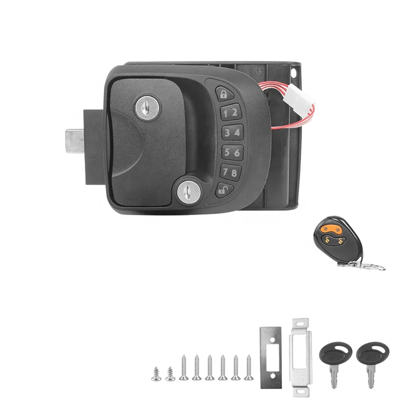 TYTXRV Remote Control Password Three-in-one Rv Door Lock Double Insurance Zinc Alloy Material Anti-thef Caravan Password Lock