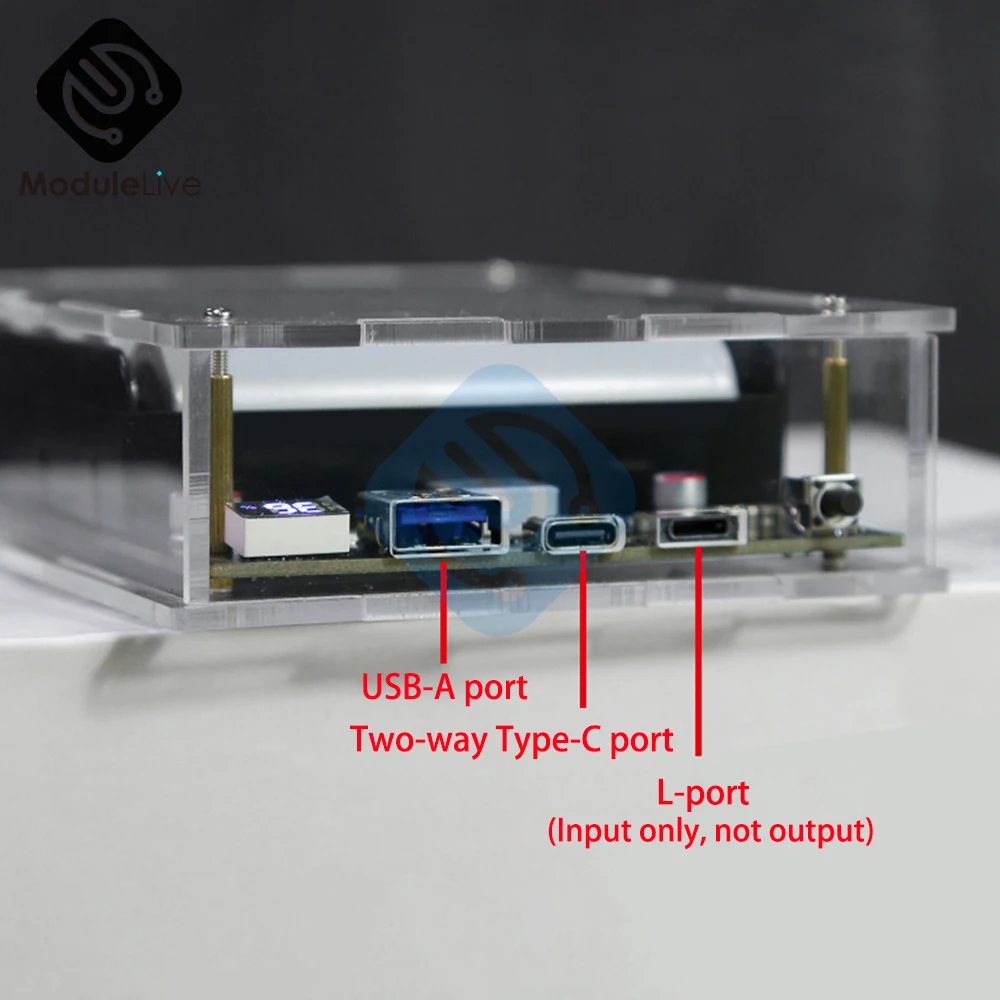 Imagem -02 - Carregamento Rápido Fonte de Alimentação Móvel Bateria de Grande Capacidade Fonte de Alimentação Portátil Kits Faça Você Mesmo 12v 45w pd 21700 18650