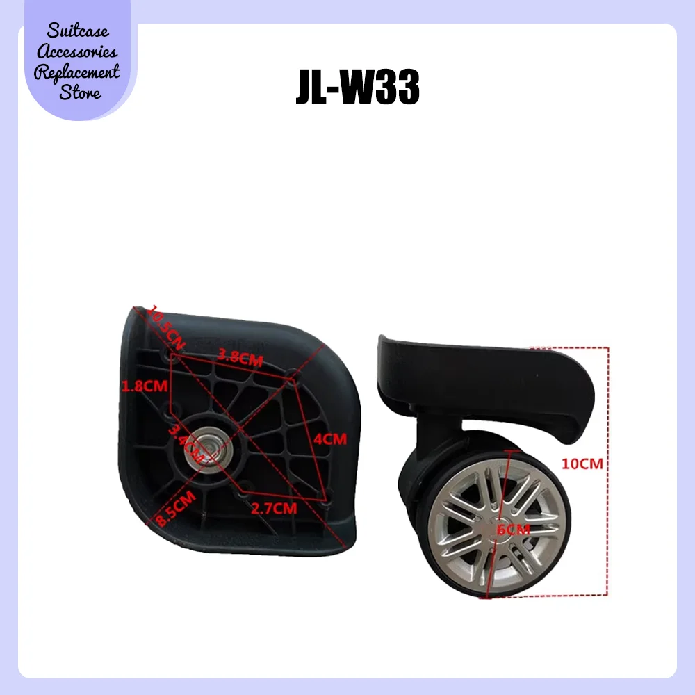 JL-W33 Universal Wheel Replacement Suitcase Smooth Silent Shock Absorbing Durable Convenient Wheel Accessories Caster Wheels