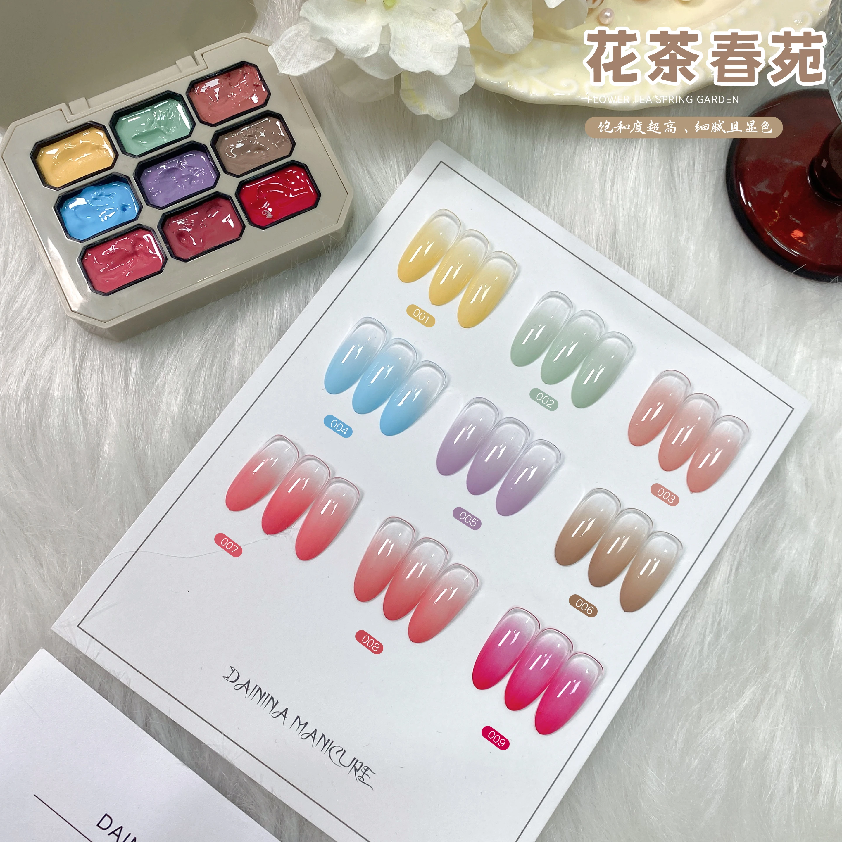 1 PC Solid กาวยาทาเล็บ Patting กาวสีภาพวาดกาวเล็บสร้างสรรค์ตกแต่งเหมาะสําหรับผู้เริ่มต้น DIY