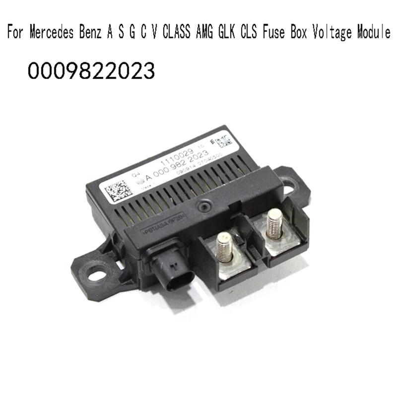 

0009822023 Battery Relay Monitoring Control Module For Mercedes Benz A S G C V CLASS AMG GLK CLS Fuse Box Voltage Module