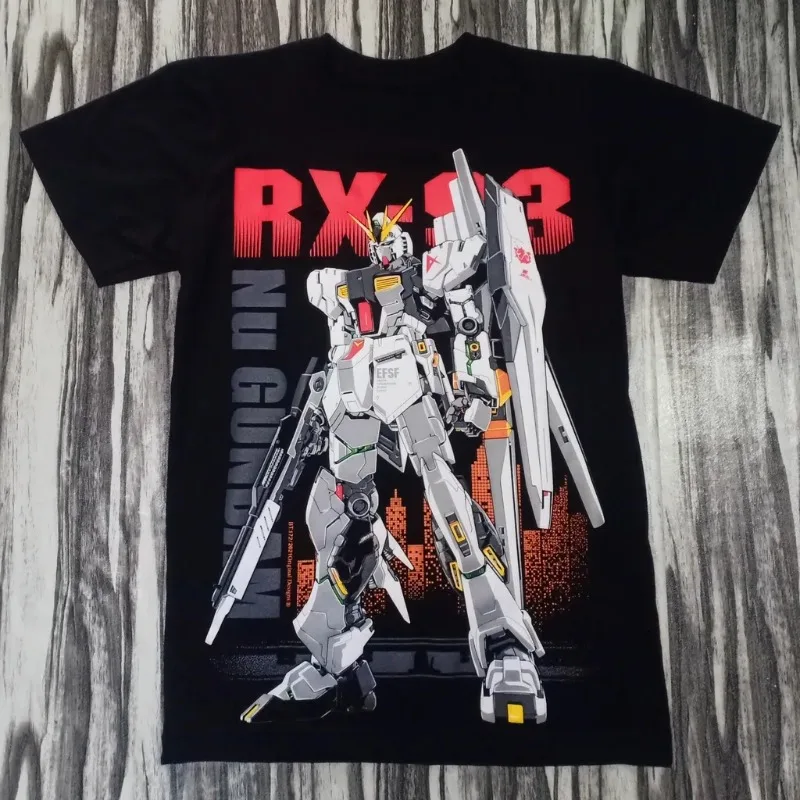 

Cotton Summer 3D Printed Short-sleeved Shirt, Anime "Gundam" Style, Cosplay Clothing, Fashionable Home Wear Short-sleeved Shirt