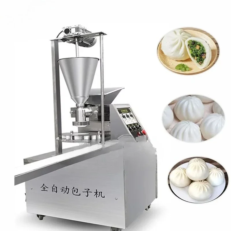 Automatic small soup dumpling grain product making machine, bun maker pie, little dragon bun filling machine