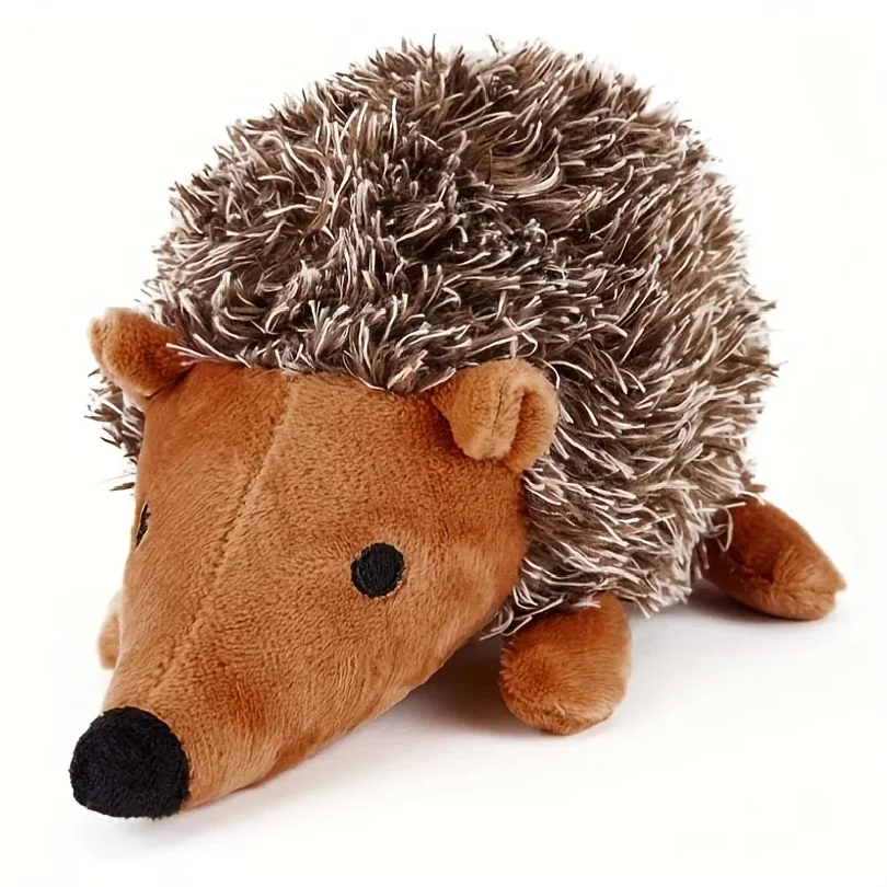 

Squeaky Hedgehog Plush Dog Toy, Soft Durable Chew Toy, Interactive Play Companion for Dogs, Cute Cartoon Animal Plush Pet Toy