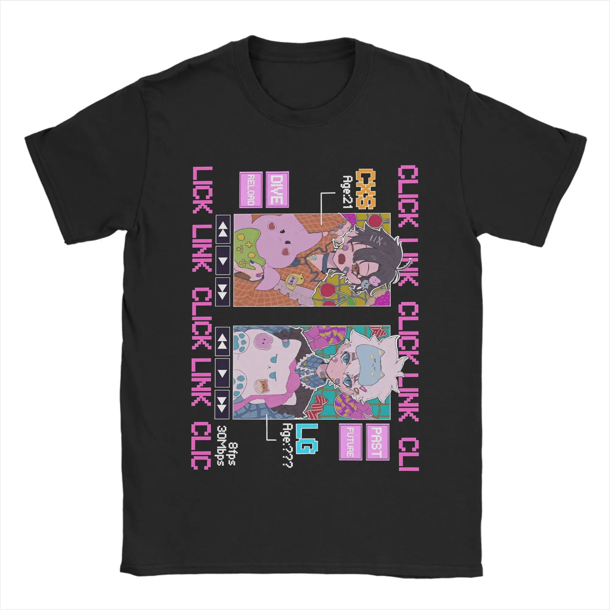 Kawaii Link Click Alejandro Saab Zeno Robinson T-Shirts for Men Cotton Tee Shirt O Neck Short Sleeve T Shirt Gift Idea Clothing