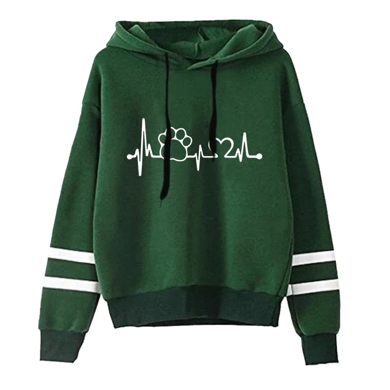 Modne bluzy damskie, uniwersalne, popularne, codzienne, z kapturem, w paski, odzież damska, do biegania, na co dzień, z nadrukiem, w stylu sportowym.