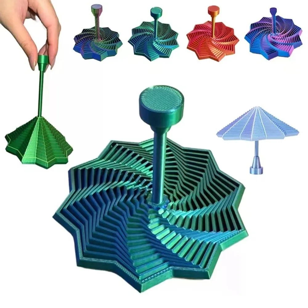 3D Printing Fractal Fidget Star Model Geometric Design Expanded Visual Illusion Hexagon Relaxation Creativity
