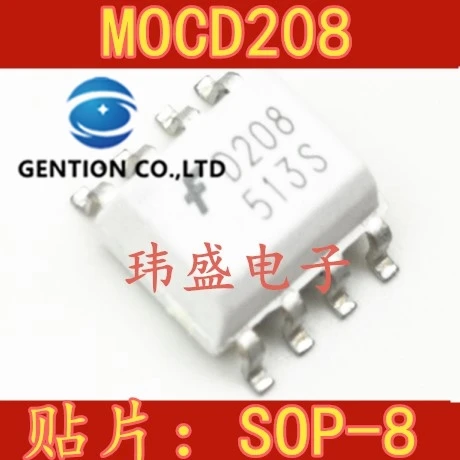 

10PCS MOCD208R2M, D208 MOCD208 SOP-8 white light coupling moc208m ILD208 in stock 100% new and original