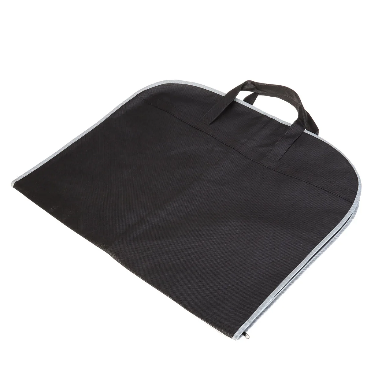 

3Pcs Black Suit Garment Covers Non-Woven Fabric Carry Handles Press Fastening Travel Clothes Protector Breathable Full
