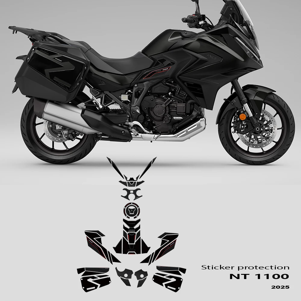 

For NT 1100 NT1100 Stickers 2025 Motorcycle Accessories 3D Epoxy Resin Anti-Slip Stickers Protection Kit nt 1100 Fuel Tank Pad