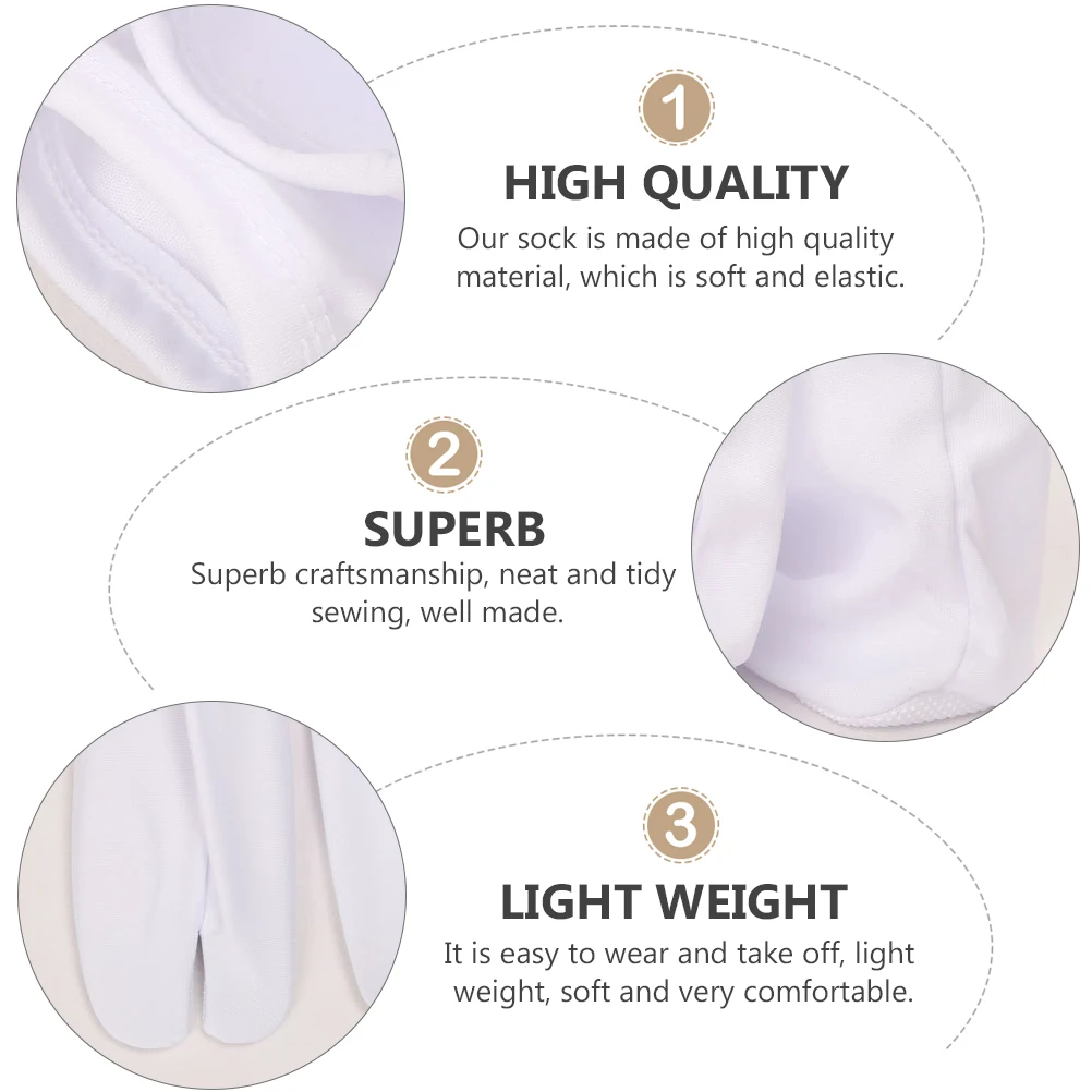 

Anti Slip Japanese Tabi Socks 2 Toe Design White Color Size 37 39 International 23 34 Fashionable Cotton Material Warm