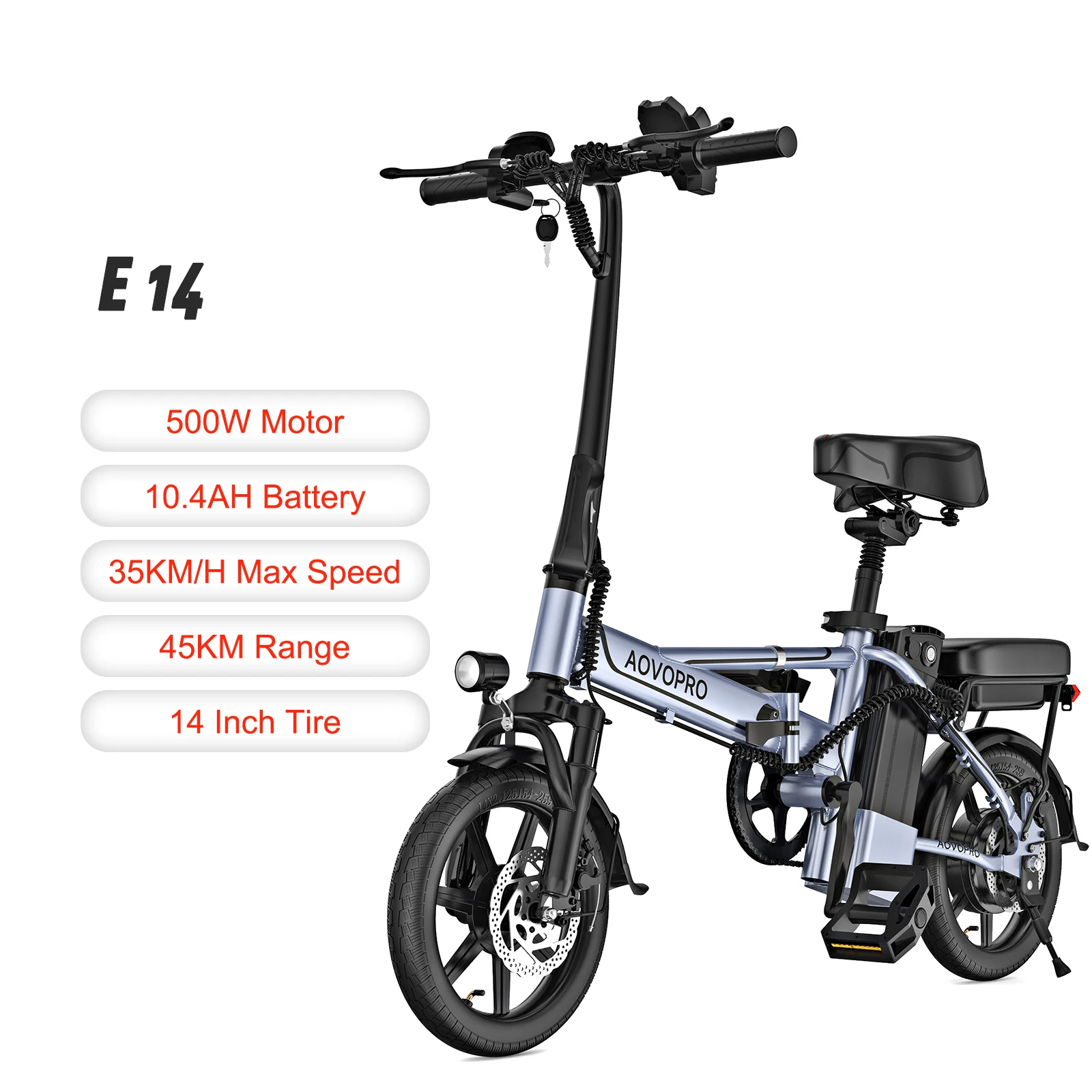 Juicease E14/E14 Pro Volwassen Elektrische Scooter 35 Km/h 14 Inch Band Escooter 500W Krachtige Motor Elektrische Scooter Met Gratis Stoel