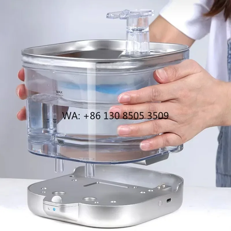 NEW Stainless Steel Portable Automatic Pet Water Feeder Fountain 2L Capacity Pet Cat & Dog Water Dispenser Ultra Quiet