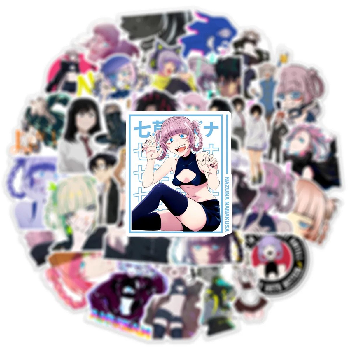 10/30/50PCS Call Of The Night Anime Stickers Kou Nazuna Sticker Waterproof Laptop Skateboard Motorcycle Guitar Phone Girls Decal - Image 2